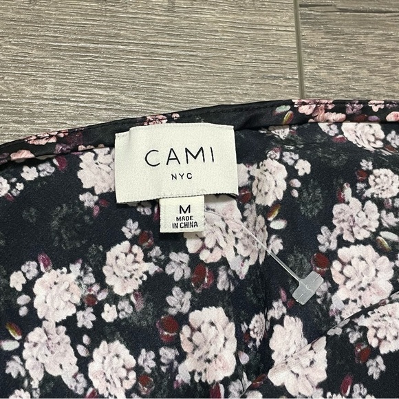 Cami NYC Womens Silk One Shoulder Bodysuit Blouse Floral QUARTZ GARDEN Sz M NWOT - Picture 5 of 8